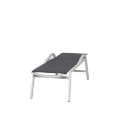 Siena Garden Milos Gartenliege Aluminium/Ranotex® Matt Weiß-Grau/Silber-Schwarz -Garten Paradies Verkauf siena garden milos rollliege aluminium ranotexr matt weiss grau silber schwarz 1093788 15