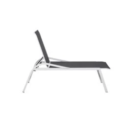 Siena Garden Milos Gartenliege Aluminium/Ranotex® Matt Weiß-Grau/Silber-Schwarz -Garten Paradies Verkauf siena garden milos rollliege aluminium ranotexr matt weiss grau silber schwarz 1093788 6