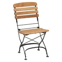 Siena Garden Peru III Klappstuhl Stahl/Robinie Schwarz/Natur