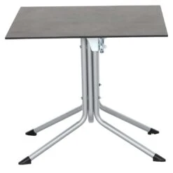 Siena Garden Sola Klapptisch 80x80cm Stahl/HPL Silber/Dark Stone -Garten Paradies Verkauf siena garden sola gastrotisch 80x80cm stahl hpl 1364388 3