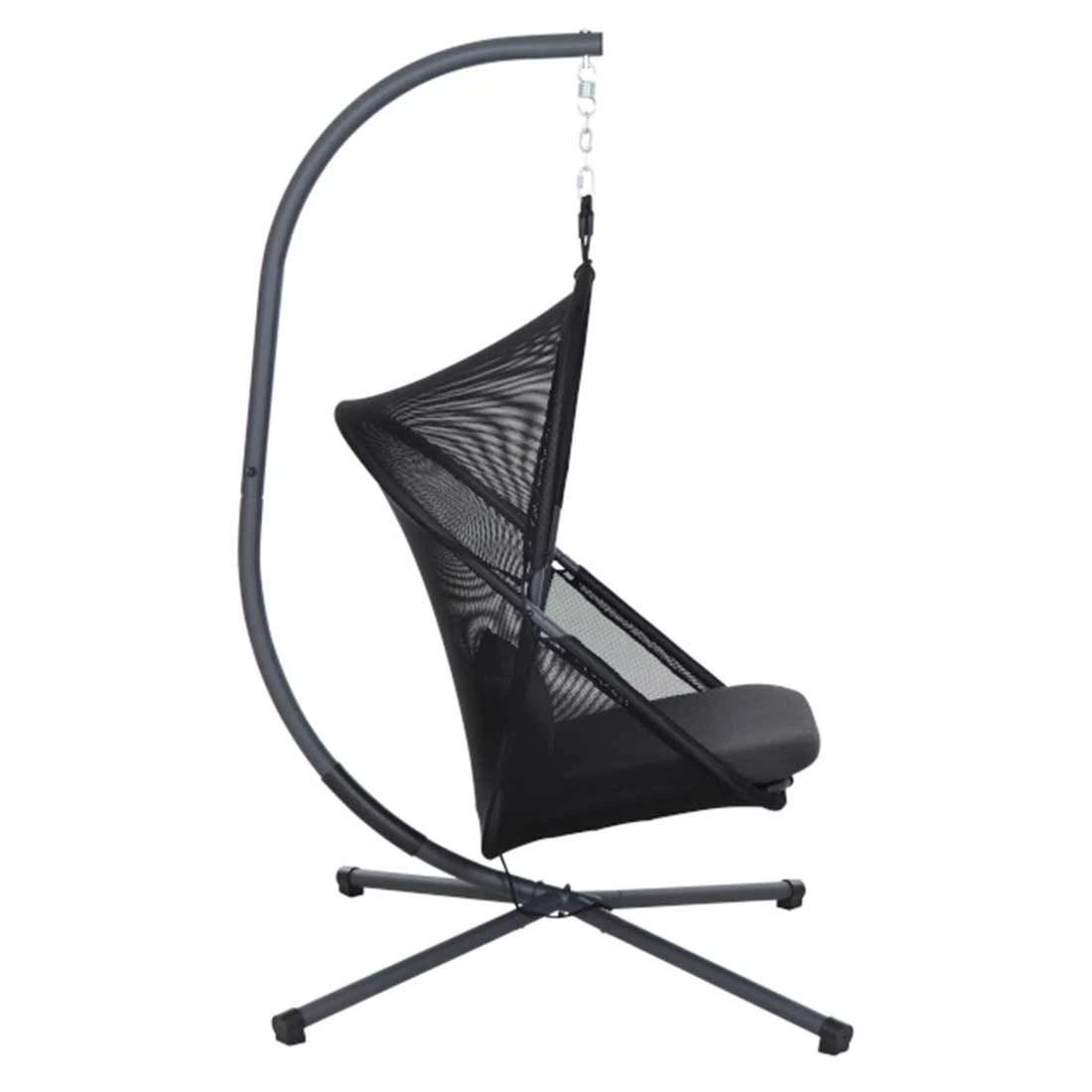 Siena Garden Yobaya Hängesessel Stahl/Polyester Inkl. Kissen Anthrazit/Cool Black 3 Siena Garden Yobaya Hängesessel Stahl/Polyester Inkl. Kissen Anthrazit/Cool Black – Bild 3