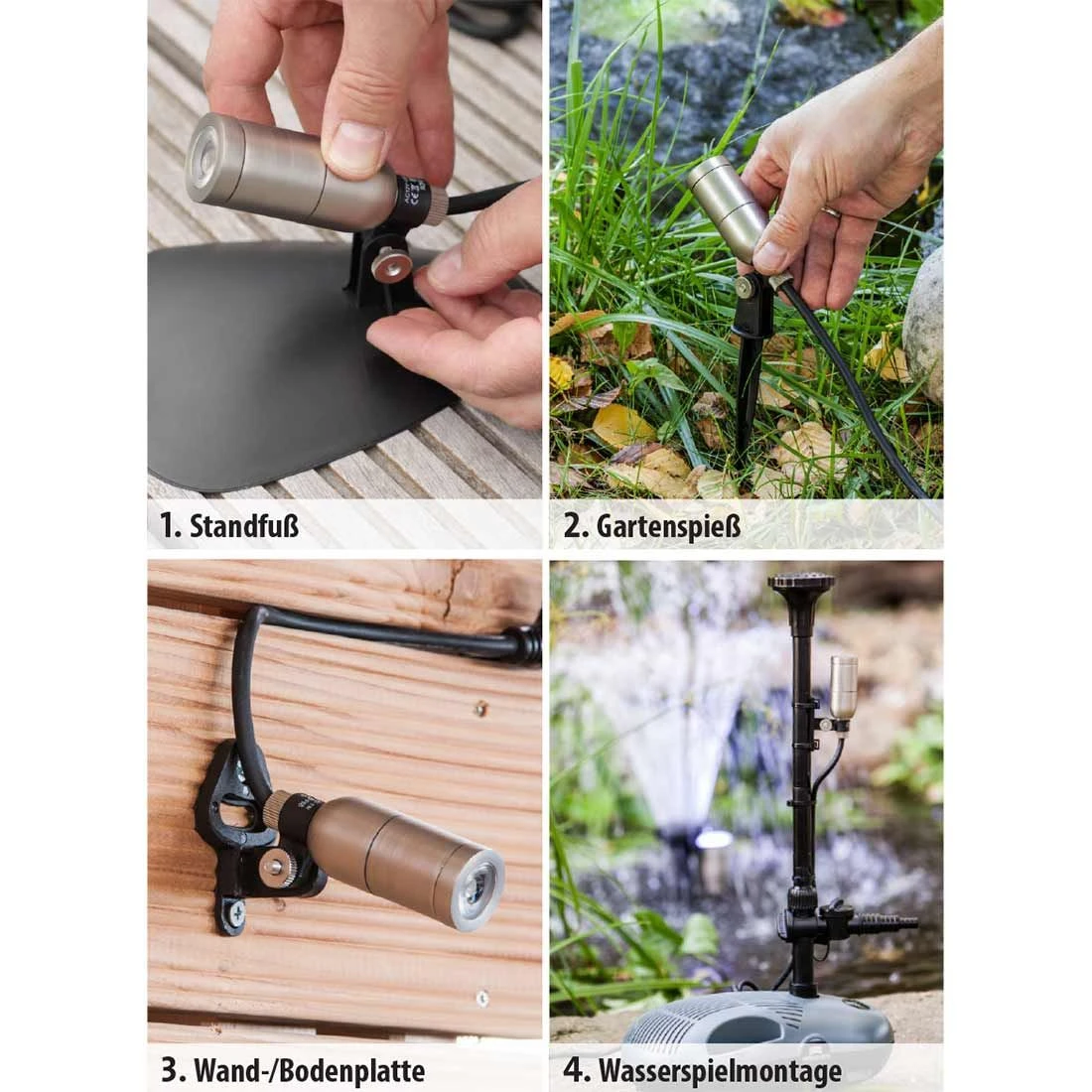 OUTLIV. Smart Light Spot Metall Silber/Schwarz 4 OUTLIV. Smart Light Spot Metall Silber/Schwarz – Bild 4