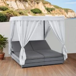 Solpuri Boxx Daybed Aluminium/Polyester Anthrazit/Grau