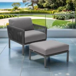 Solpuri Club Loungeset Aluminium/Rope/Acryl Anthrazit