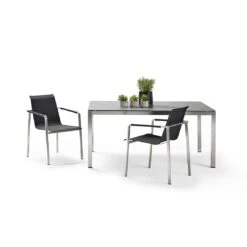 Solpuri Jazz Stapelsessel Edestahl/Textilene Silber/Coal -Garten Paradies Verkauf solpuri jazz stapelsessel edestahl textilene 1465643 10