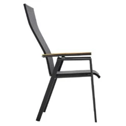 Solpuri Soul Gartensessel Aluminium/Textilene/Teak Anthrazit/Coal -Garten Paradies Verkauf solpuri soul verstellsessel aluminium textilene teak 1465676 4