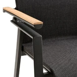 Solpuri Soul Gartensessel Aluminium/Textilene/Teak Anthrazit/Coal -Garten Paradies Verkauf solpuri soul verstellsessel aluminium textilene teak 1465676 7