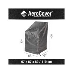 AeroCover Gartenstuhl Schutzhülle 67x67x80/110cm Polyester Uni Anthrazit -Garten Paradies Verkauf stapelstuhlhulle 67x67x80 110cm 2