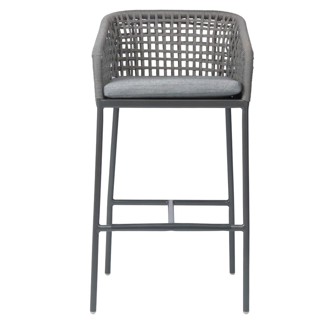 Stern Greta Garten-Barstuhl Aluminium/Rope Inklusive Kissen Anthrazit/Platin/Seidengrau 3 Stern Greta Garten-Barstuhl Aluminium/Rope Inklusive Kissen Anthrazit/Platin/Seidengrau – Bild 3