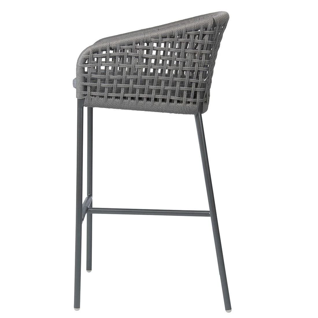 Stern Greta Garten-Barstuhl Aluminium/Rope Inklusive Kissen Anthrazit/Platin/Seidengrau 4 Stern Greta Garten-Barstuhl Aluminium/Rope Inklusive Kissen Anthrazit/Platin/Seidengrau – Bild 4