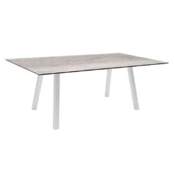 Stern Mika Gartenmöbel-Set 5-tlg. Tisch 180x100cm Silber/Leinen Grau -Garten Paradies Verkauf stern mika gartenmoebel set 5 tlg tisch 180x100cm 1490074 4