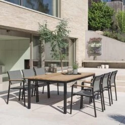 Stern Tilo Dining Stapelsessel Aluminium/Textilene Schwarz Matt/Leinen Grau 17 Stern Tilo Dining Stapelsessel Aluminium/Textilene Schwarz Matt/Leinen Grau -Garten Paradies Verkauf stern tilo stapelsessel aluminium textilene 1362903 7