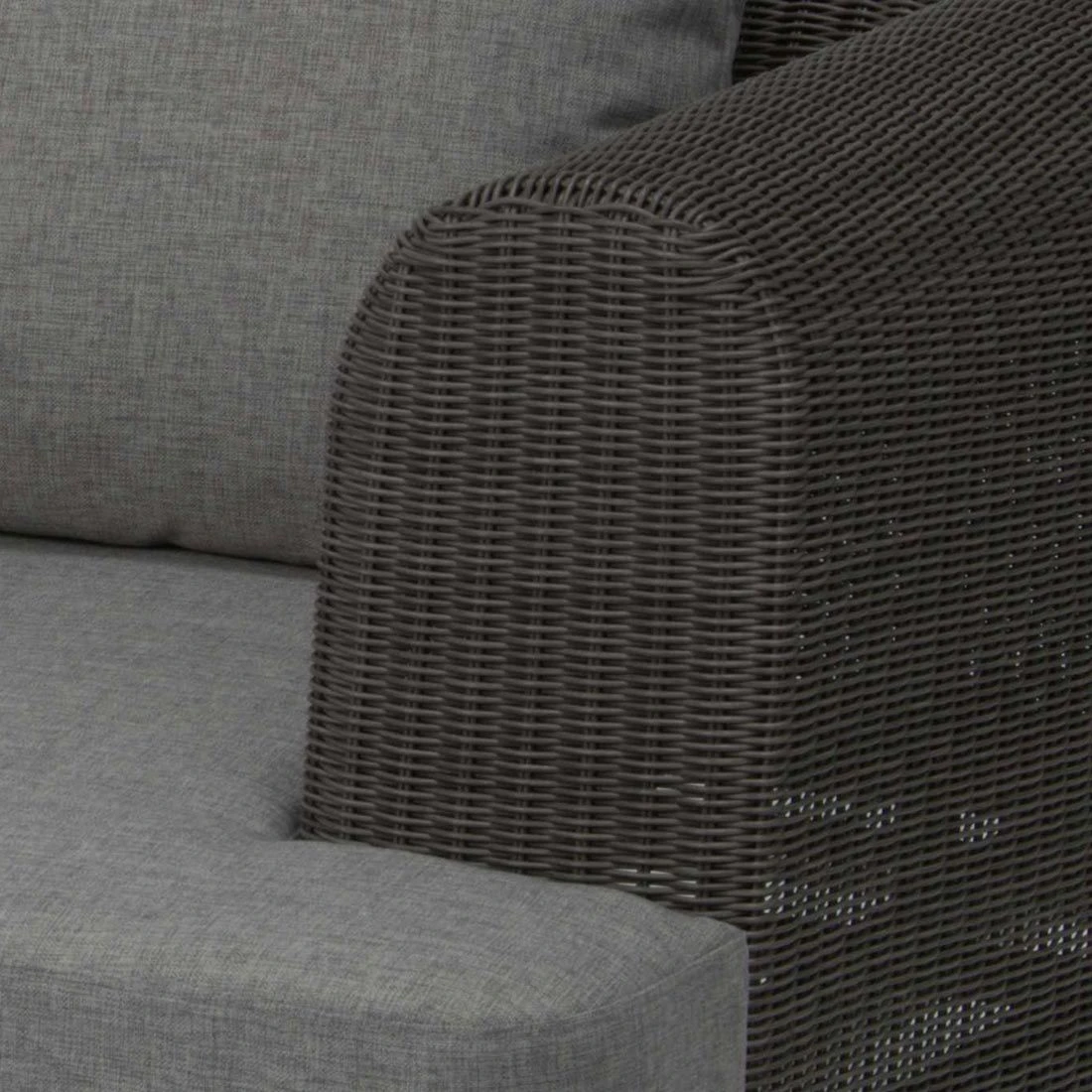 Stern Viva Eck-/Endmodul Edelstahl/Geflecht Basaltgrau/Grau Meliert 2 Stern Viva Eck-/Endmodul Edelstahl/Geflecht Basaltgrau/Grau Meliert – Bild 2