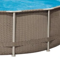 Summer Fun Frame Pool Set Ø427x107cm Rattan Braun -Garten Paradies Verkauf summer fun frame pool set durchm427x107cm 1419696 4