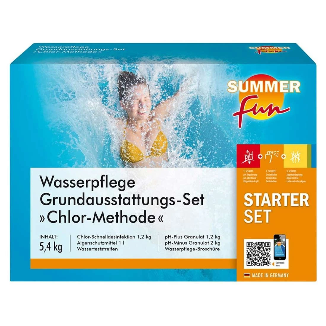 Summer Fun Wasserpflege Grundausstattungs-Set Chlor 2 Summer Fun Wasserpflege Grundausstattungs-Set Chlor – Bild 2