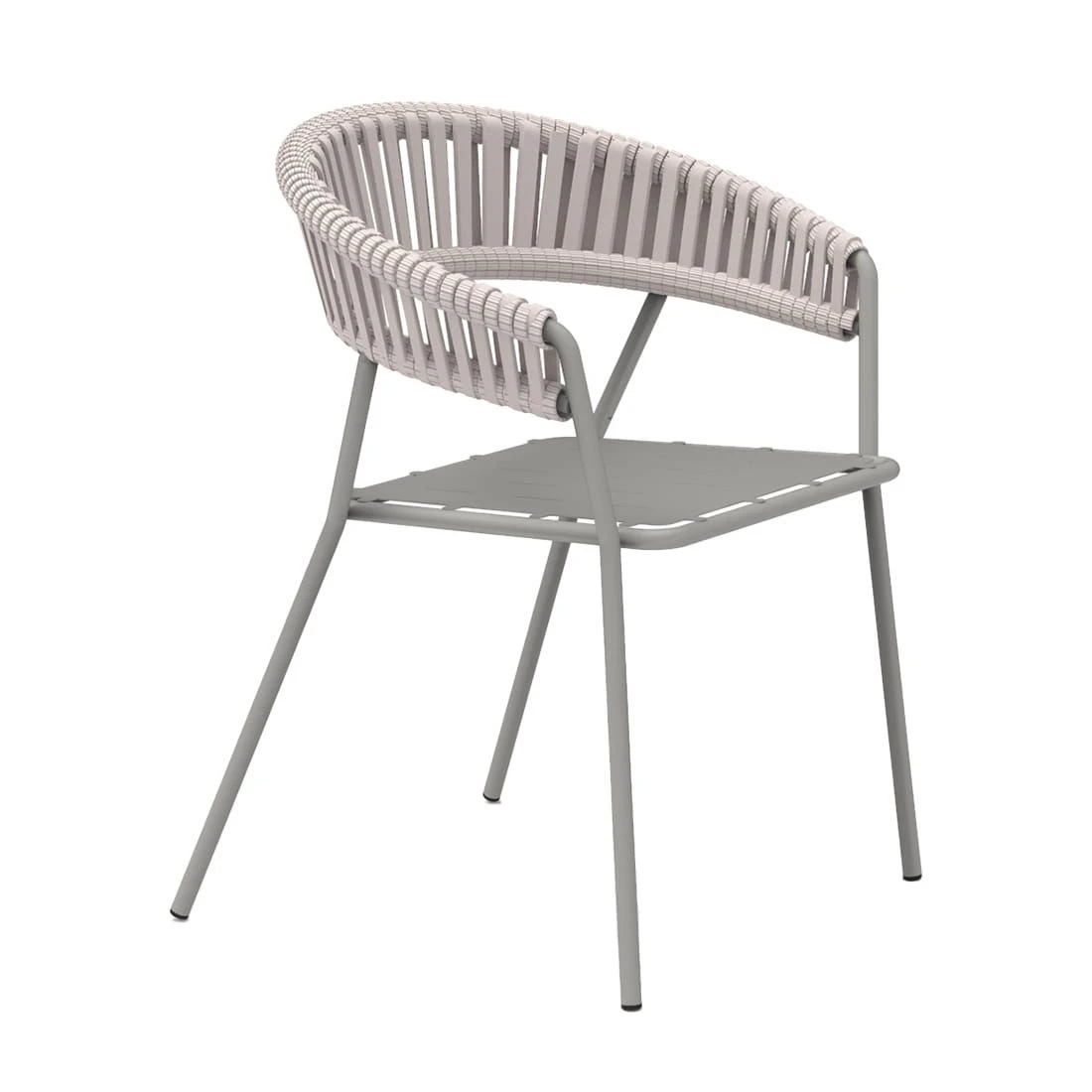 Vermobil Key West Stapelsessel Stahl/Rope Fango 1 Vermobil Key West Stapelsessel Stahl/Rope Fango