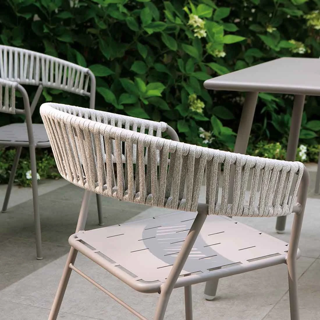 Vermobil Key West Stapelsessel Stahl/Rope Fango 3 Vermobil Key West Stapelsessel Stahl/Rope Fango – Bild 3