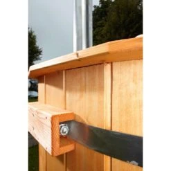 Wolff Finnhaus Hot Tub Grau -Garten Paradies Verkauf wolff finnhaus badebottich hot tub mit thermodeckel ofen durchm200cm 1400908 3