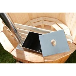 Wolff Finnhaus Hot Tub Grau -Garten Paradies Verkauf wolff finnhaus badebottich hot tub mit thermodeckel ofen durchm200cm 1400908 6
