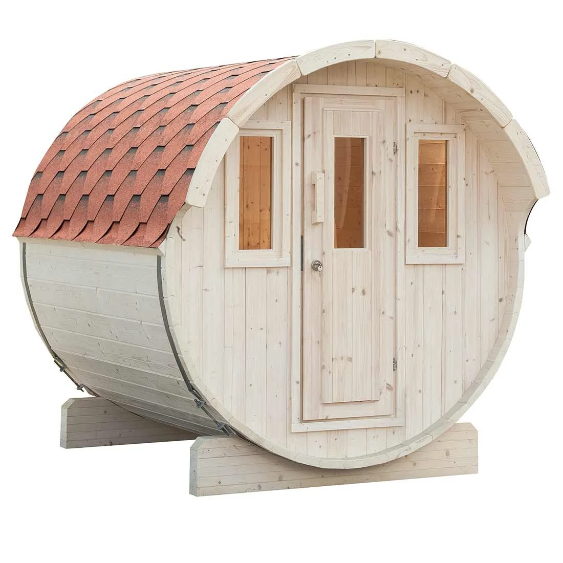 Wolff Finnhaus Basic Saunafass Bausatz Natur 1 Wolff Finnhaus Basic Saunafass Bausatz Natur