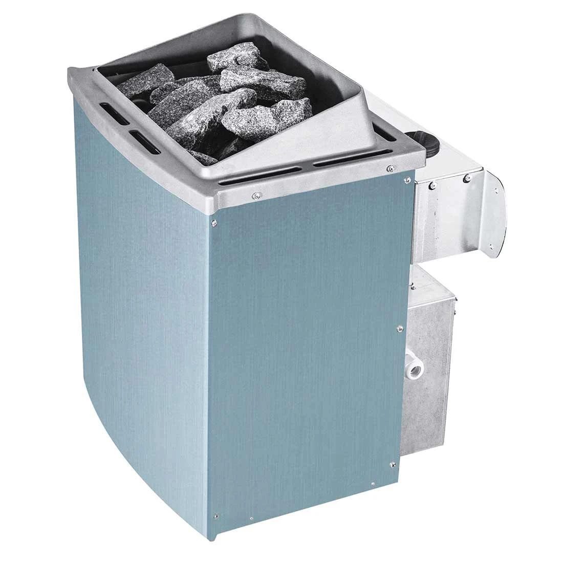 Wolff Finnhaus Saunaofen Elektr. Mit Integrierter Steuerung 9 KW Silber 1 Wolff Finnhaus Saunaofen Elektr. Mit Integrierter Steuerung 9 KW Silber