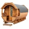 Wolff Finnhaus Svenja 2 Saunafass Premium Bausatz Ø226x411cm Thermoholz