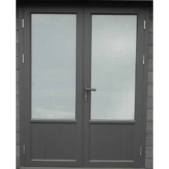 Wolff Finnhaus WPC-Trend B+ Gartenhaus 444x187cm+Anbau 200cm Grau -Garten Paradies Verkauf wolff finnhaus wpc trend b gartenhaus 444x187cm anbau 200cm 1404791 3