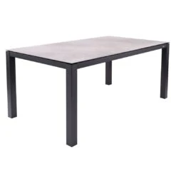 Zebra Alus Gartentisch 180x100cm Aluminium/HPL Graphit/Scratched Grey