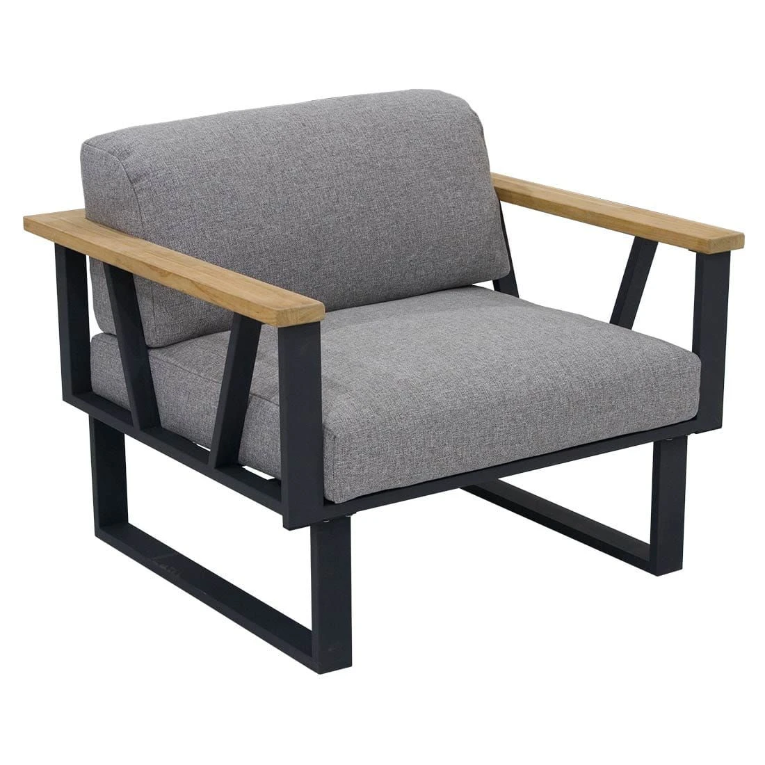 Zebra Belvedere Ecklounge 5-tlg. Edelstahl/Tuvatextil Silber/Tweed Grey 5 Zebra Belvedere Ecklounge 5-tlg. Edelstahl/Tuvatextil Silber/Tweed Grey – Bild 5