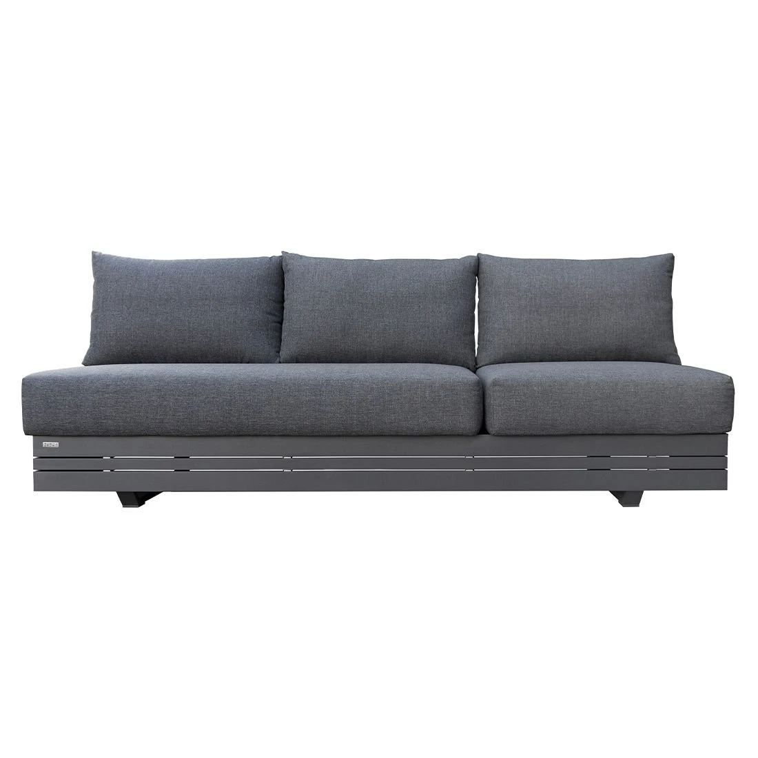 Zebra Cubo Ecklounge 2-tlg. Aluminium/Olefin Graphit/Dunkelgrau 2 Zebra Cubo Ecklounge 2-tlg. Aluminium/Olefin Graphit/Dunkelgrau – Bild 2