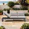 Zebra Fly Lounge Gartensofa Aluminium/Olefin Graphit/Mixed Grey