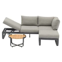 Zebra Fly Lounge Gartensofa Aluminium/Olefin Graphit/Mixed Grey -Garten Paradies Verkauf zebra fly lounge 3 sitzersofa aluminium olefin graphit mixed grey 1199003 7