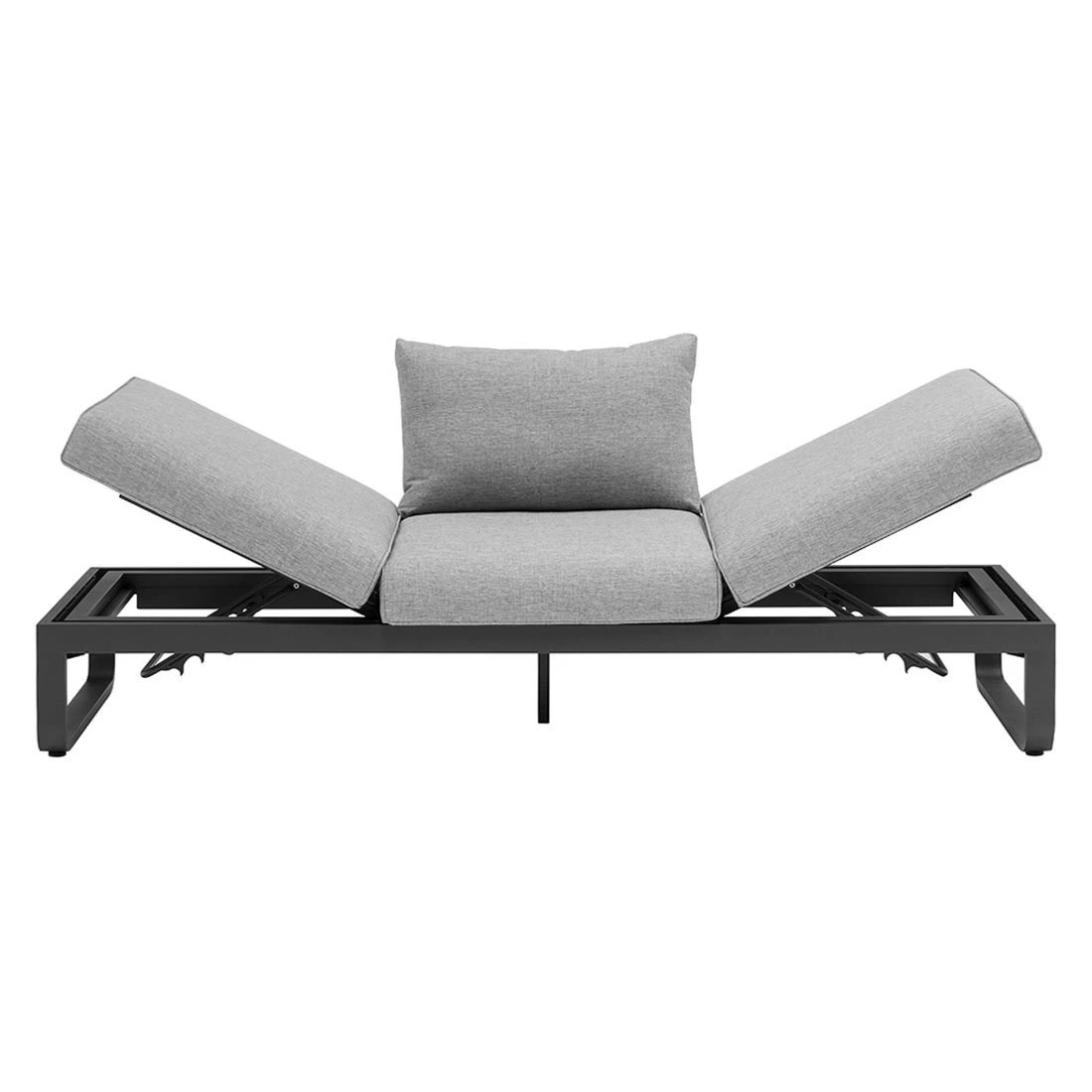 Zebra Fly Loungeset 3-tlg. Aluminium/Teak/Olefin Graphit 4 Zebra Fly Loungeset 3-tlg. Aluminium/Teak/Olefin Graphit – Bild 4