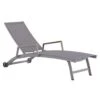 Zebra Fly Gartenliege Aluminium/Textilene Elegance Grey/Dark Grey